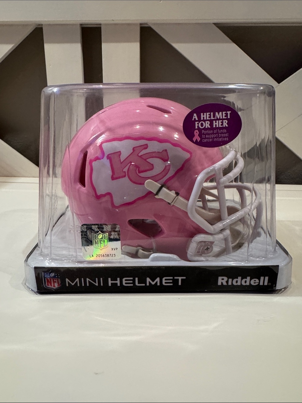 NFL Kansas City Chiefs limited edition Pink Mini Helmet!
